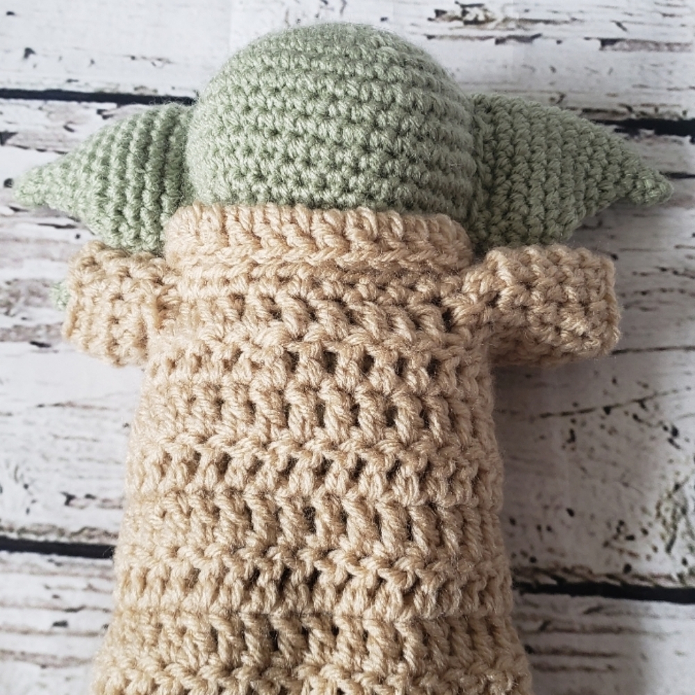 Crochet Baby Yoda Inspired Amigurumi - Picture 7 of 8